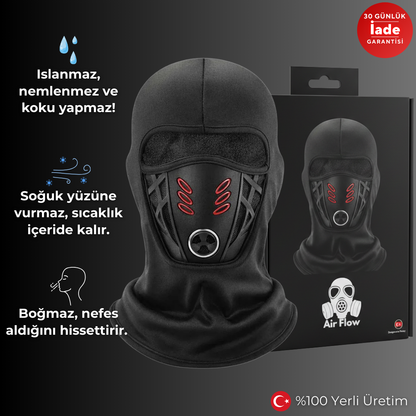 Korvax Gear Nefes Alan Soğuk ve Su Geçirmez Motorcu Balaklava