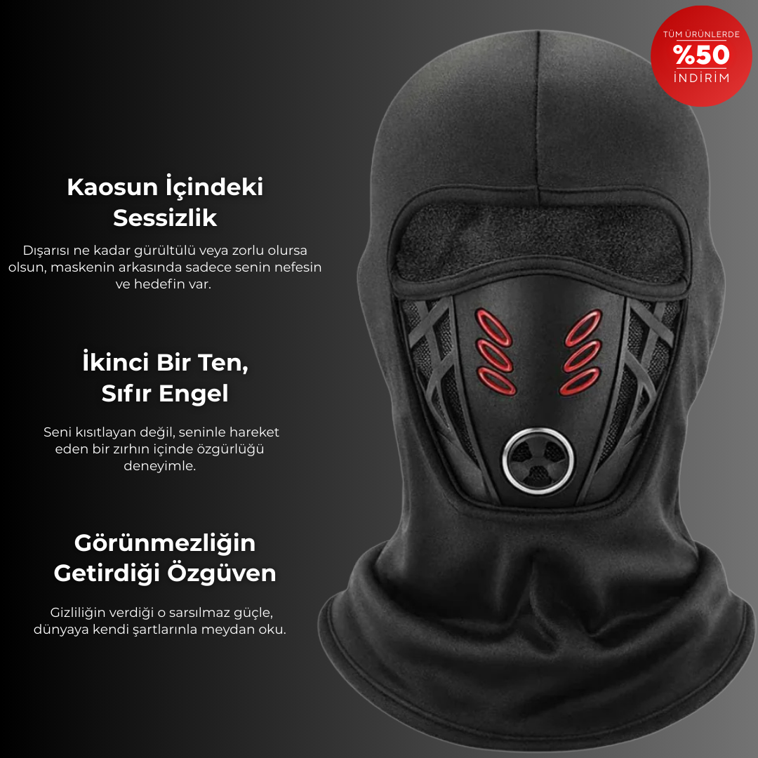 Korvax Gear Nefes Alan Soğuk ve Su Geçirmez Motorcu Balaklava