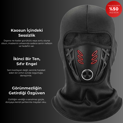 Korvax Gear Nefes Alan Soğuk ve Su Geçirmez Motorcu Balaklava
