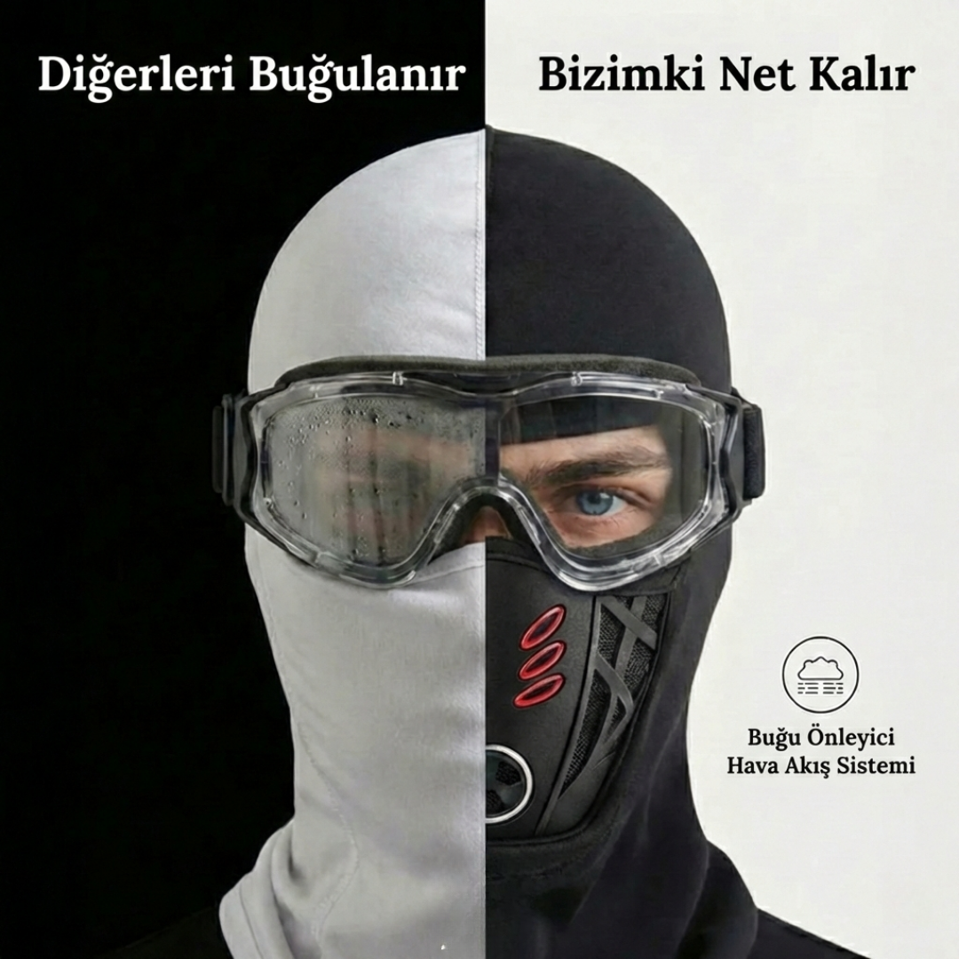 Korvax Gear Nefes Alan Soğuk ve Su Geçirmez Motorcu Balaklava